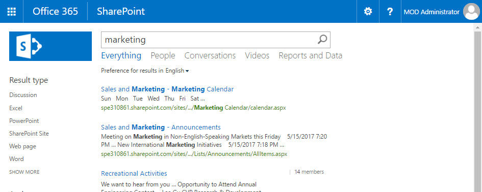 SharePoint Search